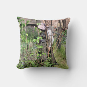 VICTORIAN ENGLAND THROW PILLOW