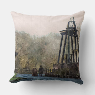 VICTORIAN ENGLAND THROW PILLOW