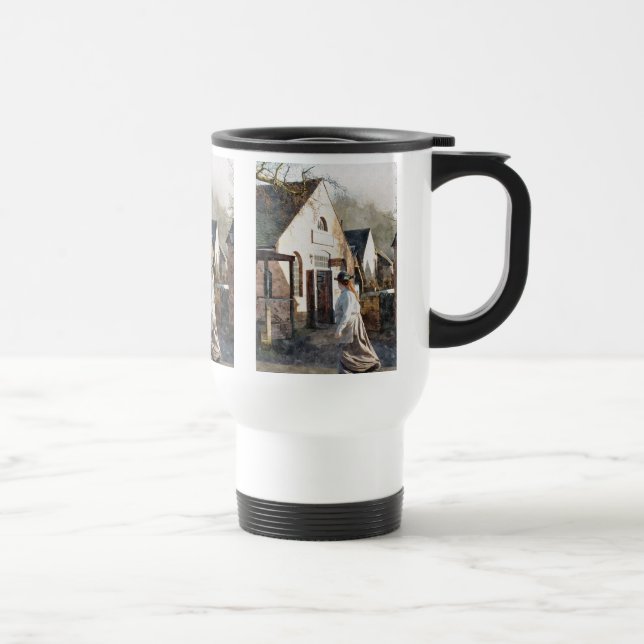VICTORIAN ENGLAND TRAVEL MUG (Right)
