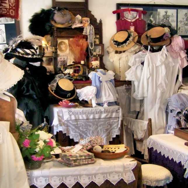 VICTORIAN ENGLAND WRAPPING PAPER SHEETS (A glimpse of Victorian life, looking into the Victorian ladies dress store.)