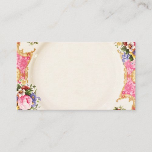 Victorian English Rose High Tea Party Place Card