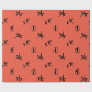 Victorian Equestrian Ladies Wrapping Paper