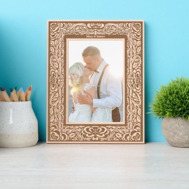 Victorian Era 1893 Floral Vine Foliage Border Engraved Frames (Creator Uploaded)