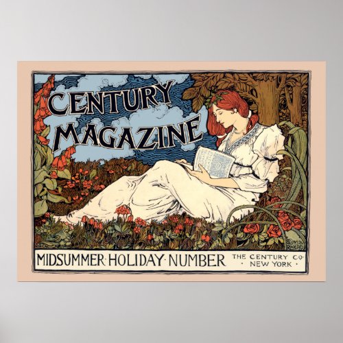 Victorian Era Art Nouveau Ad by Louis Rhead Poster