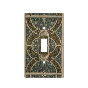 Victorian Era Art Nouveau Foliage by Anton Seder Light Switch Cover