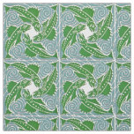Victorian Era Art Nouveau Four Fish Pattern Fabric