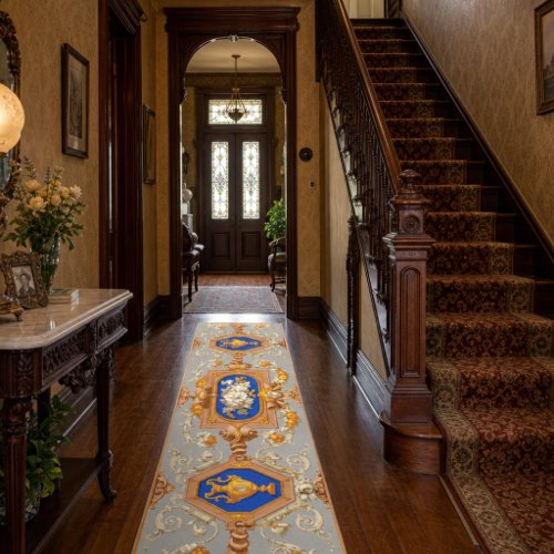 Victorian Era Baroque Rococo Style Frieze Runner