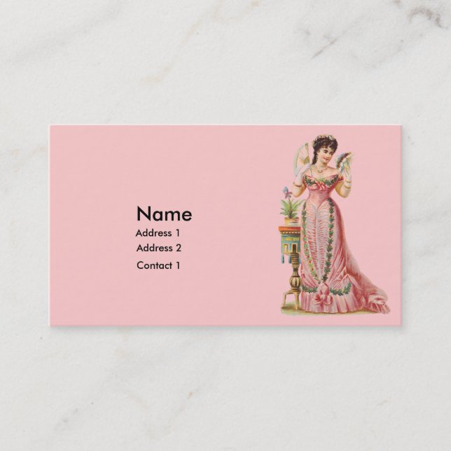 VICTORIAN ERA BUSINESS CARDS (100) - Le Fanastic (Front)