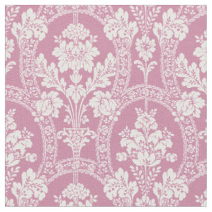 Victorian Era Damask Floral Pattern Fabric