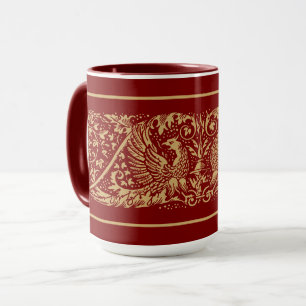 Victorian Era Eagles Foliage Frieze Mug