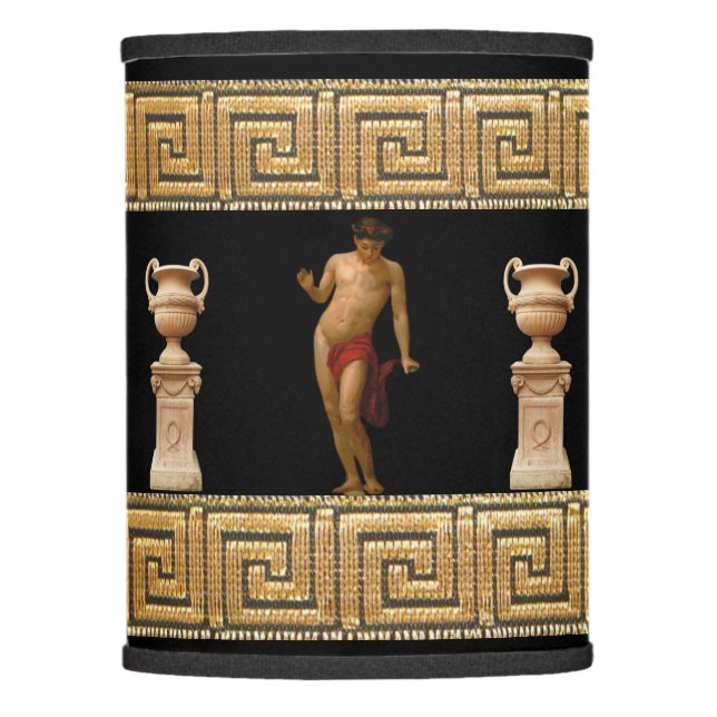 Victorian Era Ganymede with Greek Urns Lampshade (Front)