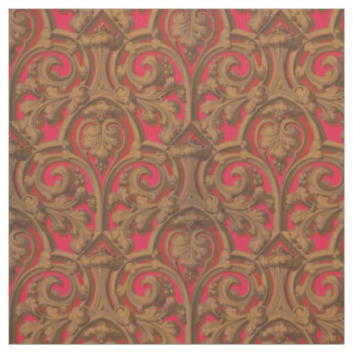 Victorian Era Gothic Style Tracery Fabric