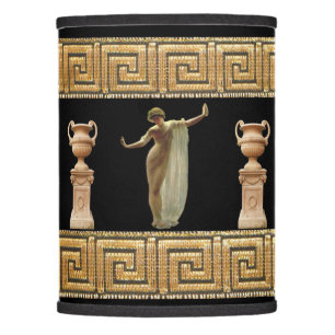 Victorian Era Greek Goddess with Urns Lampshade