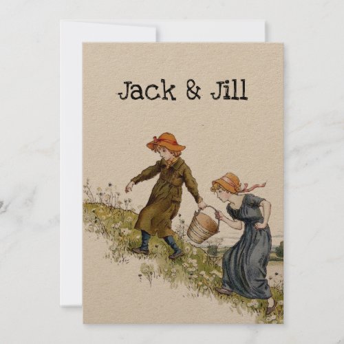 Victorian Era Jack  Jill by Kate Greenaway