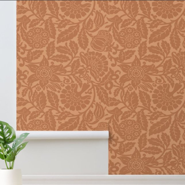 Victorian Era Pomegranate & Floral Chintz Pattern Wallpaper (Creator Uploaded)