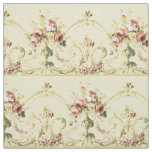 Victorian Era Rose Bouquet Frieze Pattern Fabric