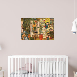 Victorian Era Sleeping Beauty by Walter Crane Poster