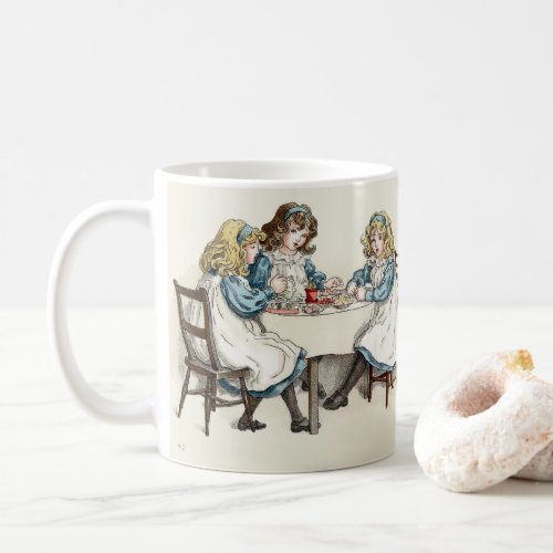 Victorian Era Tea Party by Kate Greenaway Coffee Mug