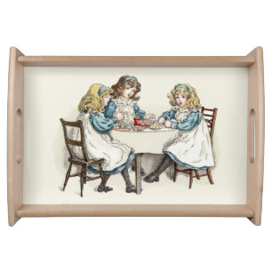 Victorian Era Tea Party by Kate Greenaway Serving Tray