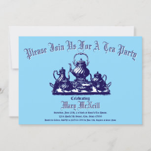 Victorian Era Tea Party Template Invitation