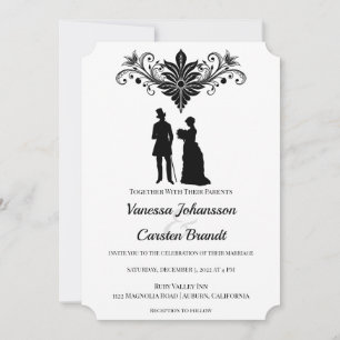 Victorian Era Vintage Wedding Invitation