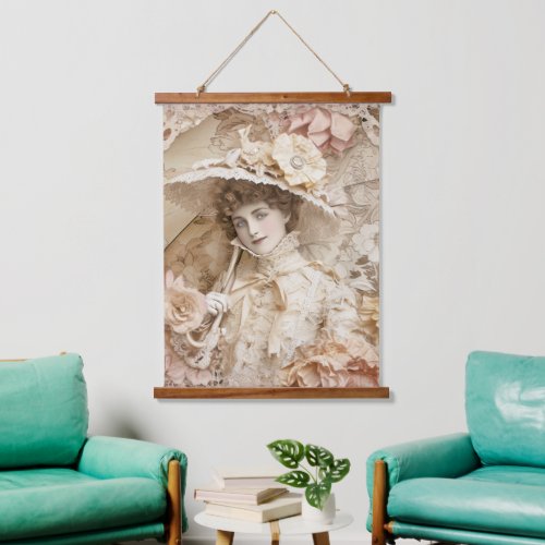 Victorian Era Woman Hanging Tapestry