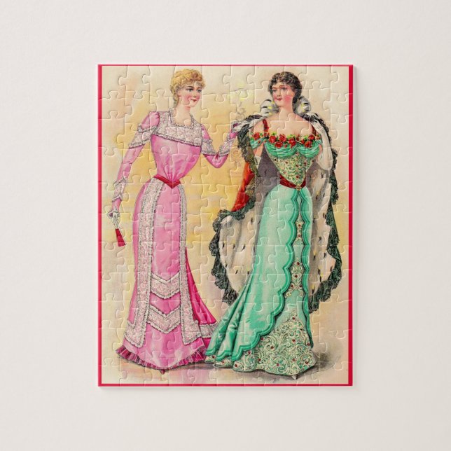 Victorian evening wear jigsaw puzzle (Vertical)