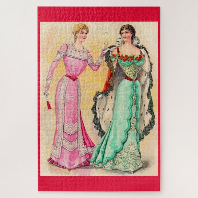 Victorian evening wear jigsaw puzzle (Vertical)
