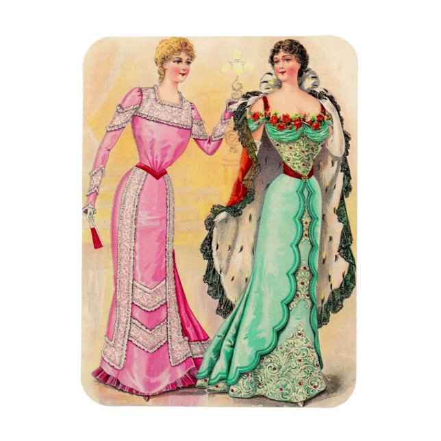 Victorian evening wear magnet (Vertical)