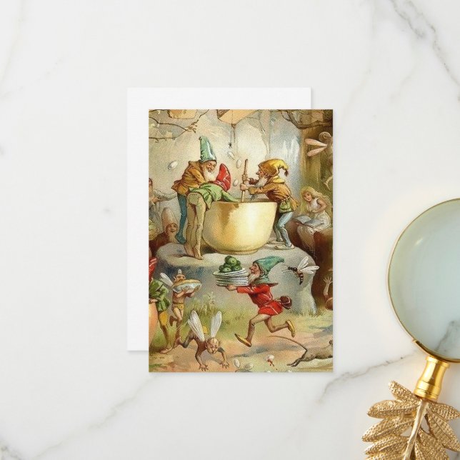 “Victorian Fairies” by E S Hardy Thank You Card (Front/Back In Situ)