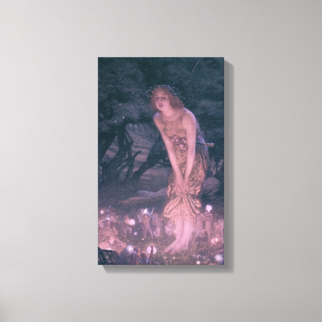 Victorian Fairy Ring Wrapped Canvas Print (Front)