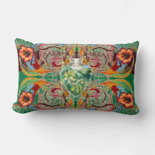 Victorian Fantasy "Mint Chocolate" Lumbar Pillow