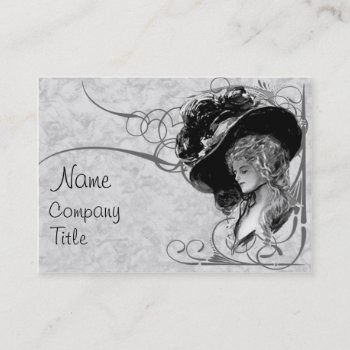 Victorian Fashion Business Card by RainbowCards at Zazzle