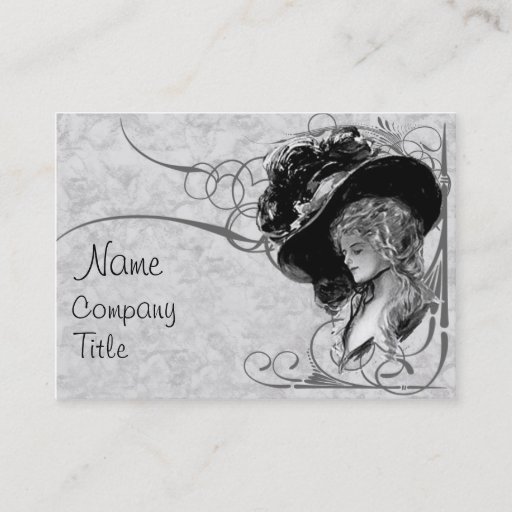 Customizable Victorian Fashion Business Card Template