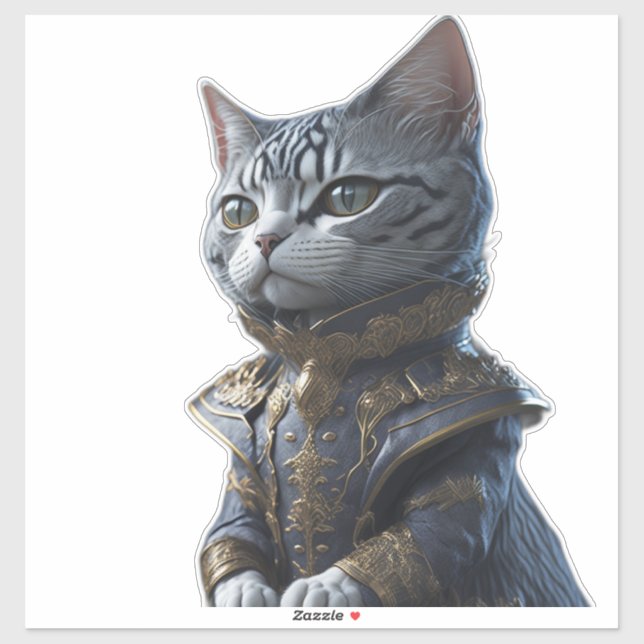 Victorian Fashion Cat Sticker (Sheet)