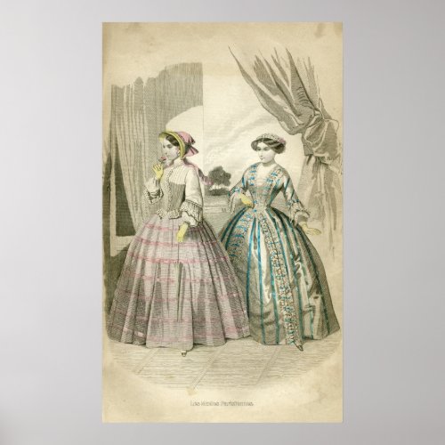 Victorian Fashion Poster