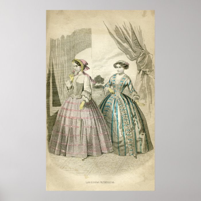 Victorian Fashion Poster