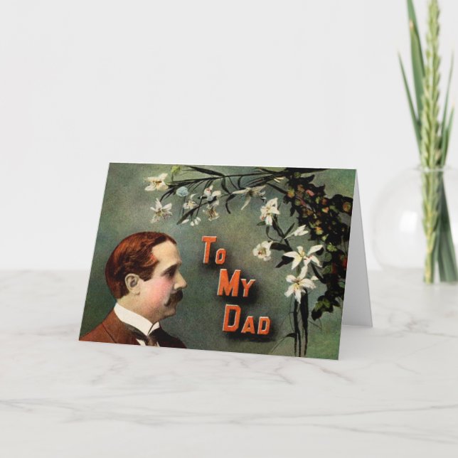 Victorian Father's Day Greeting Card (Front)