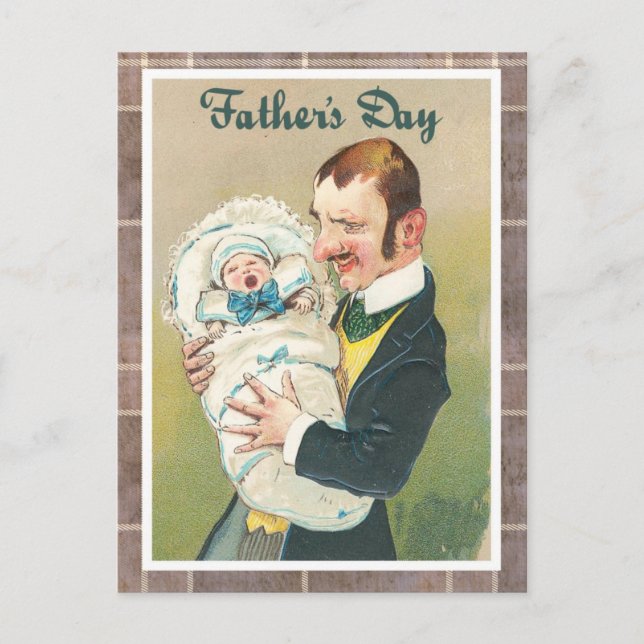 Victorian Father's Day Postcard (Front)