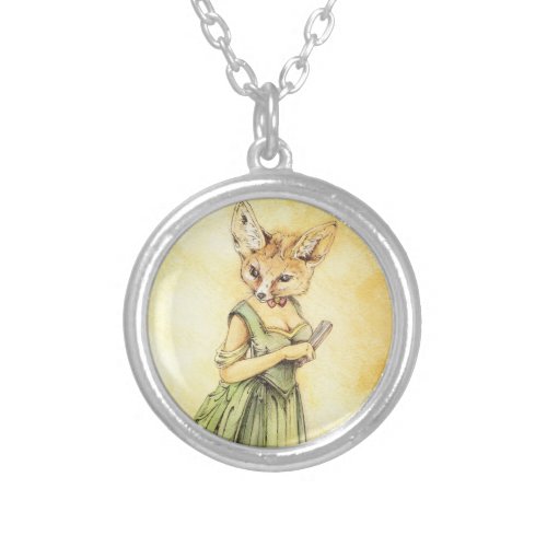 Victorian Fennec Fox Necklace