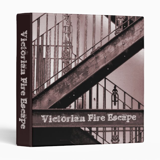 Victorian Fire Escape (1in) Binder (Front/Spine)