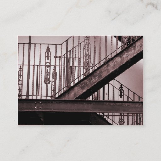 Customizable Victorian Fire Escape Business Card Templates