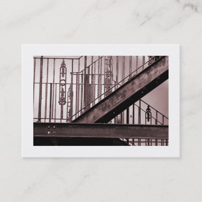 Victorian Fire Escape Business Card (Front)