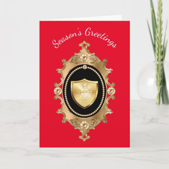 Victorian Fire Service Christmas Card (Front)