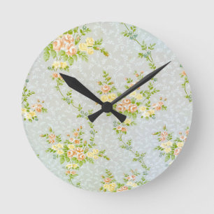 Victorian Floral and Vine Wall Clock