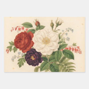 VICTORIAN FLORAL DECOUPAGE & WRAPPING PAPER