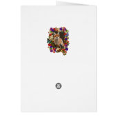 Victorian Floral Fox & Butterfly Greeting Card (Back)