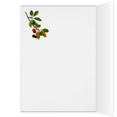 Victorian Floral Fox & Butterfly Greeting Card (Inside (Left))