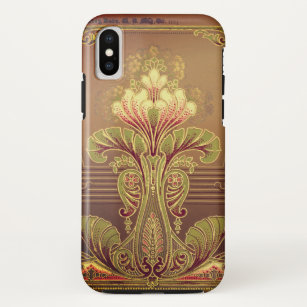 Victorian floral frieze elegant flower art nouveau iPhone x case