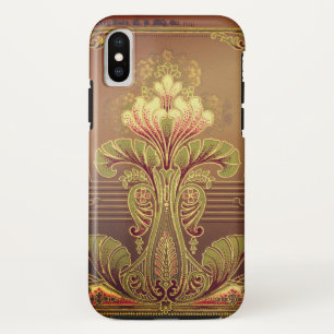 Victorian floral frieze elegant flower art nouveau iPhone XS case